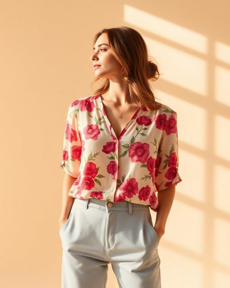 Blusa Floral de Verão